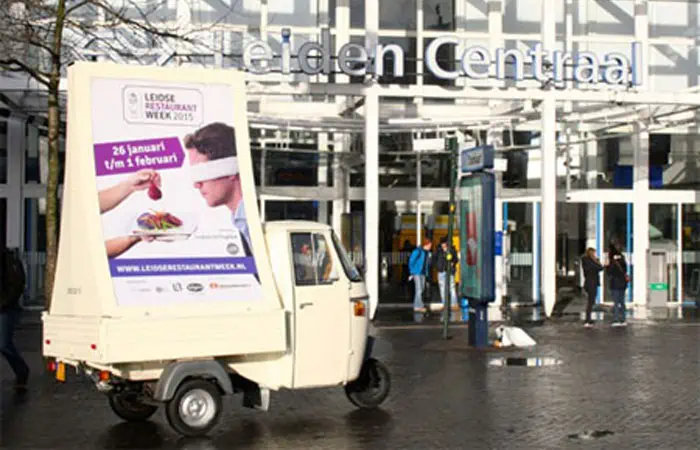 Voorbeeld van de abri-auto